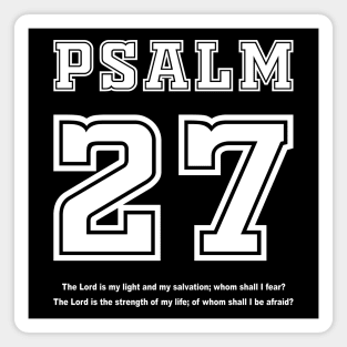 Psalm 27 Bible Verse for Strength Magnet